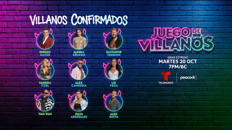 Mira quiénes son los 18 villanos que harán de las suyas en este reality ¿Quién se quedará con los $200,000?